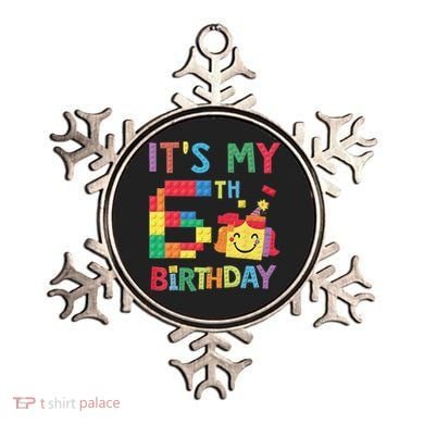 Master Builder 6th ItS My 6th Birthday Brick Blocks Ornament
