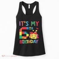 Master Builder 6th ItS My 6th Birthday Brick Blocks Women's Tank Top thumb 0