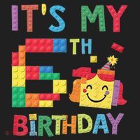 Master Builder 6th ItS My 6th Birthday Brick Blocks Hat thumb 2