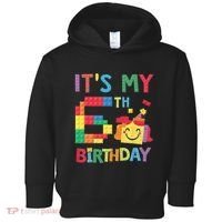 Master Builder 6th ItS My 6th Birthday Brick Blocks Toddler Hoodie thumb 0