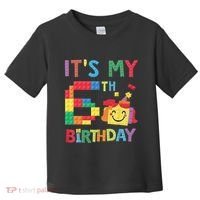 Master Builder 6th ItS My 6th Birthday Brick Blocks Toddler T-Shirt thumb 0