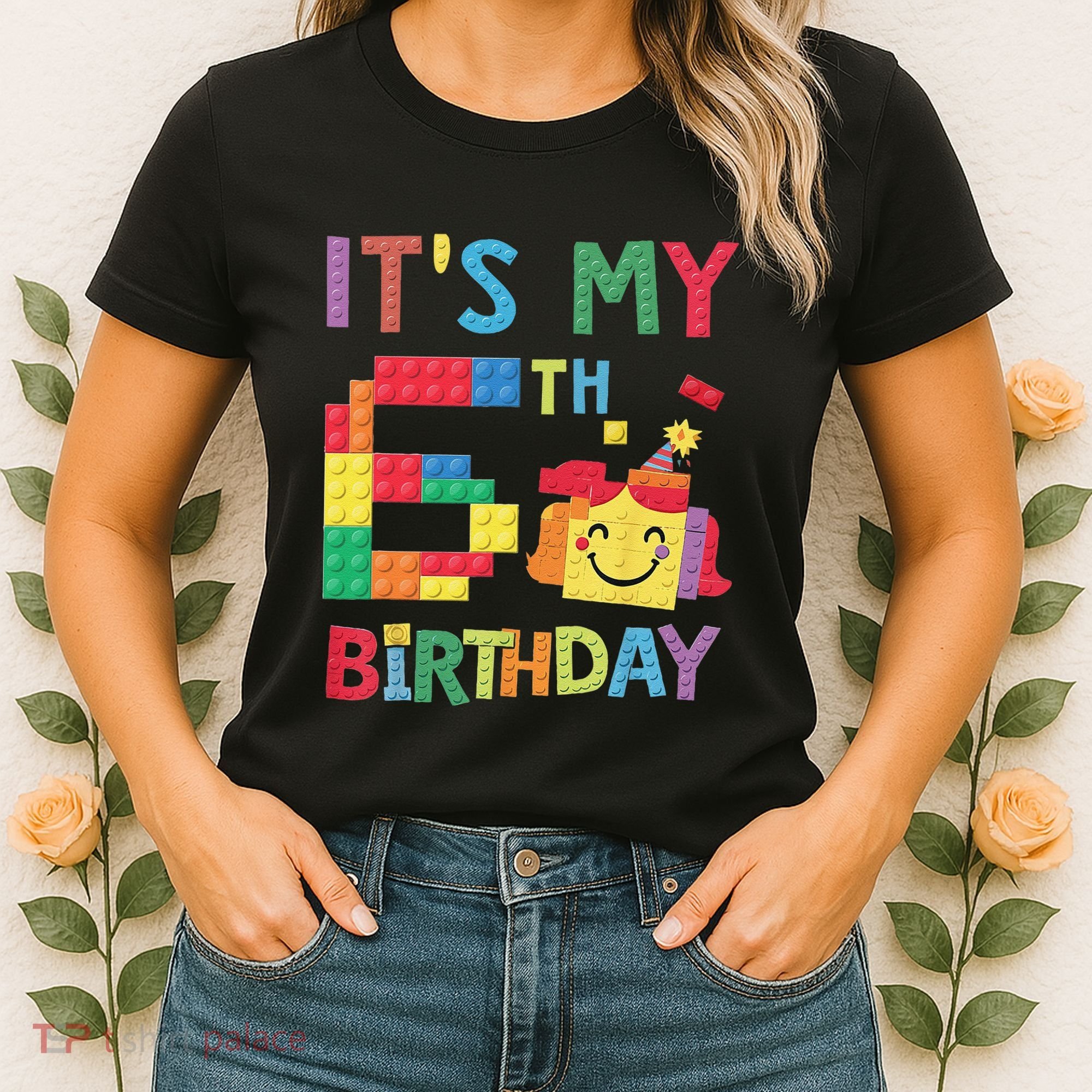 Master Builder 6th ItS My 6th Birthday Brick Blocks Women's T-Shirt