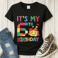 Master Builder 6th ItS My 6th Birthday Brick Blocks Women's T-Shirt thumb 3