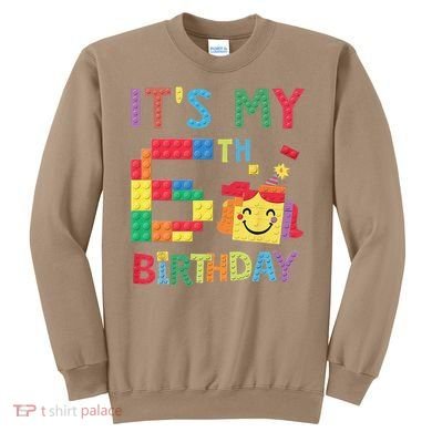 Master Builder 6th ItS My 6th Birthday Brick Blocks Sweatshirt