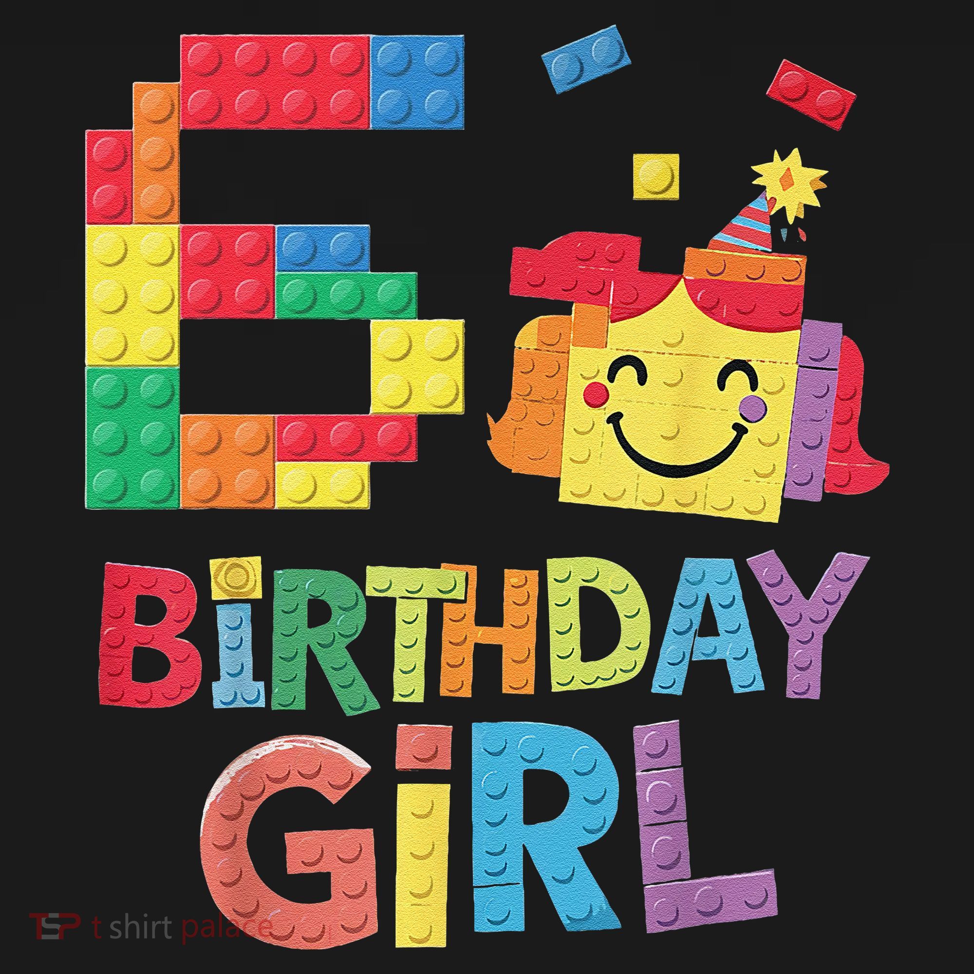 Master Builder 6th Birthday Girl 6 Year Old Brick Blocks Coaster