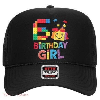 Master Builder 6th Birthday Girl 6 Year Old Brick Blocks Hat