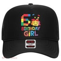 Master Builder 6th Birthday Girl 6 Year Old Brick Blocks Hat thumb 0