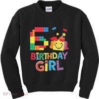 Master Builder 6th Birthday Girl 6 Year Old Brick Blocks Kids Sweatshirt thumb 0