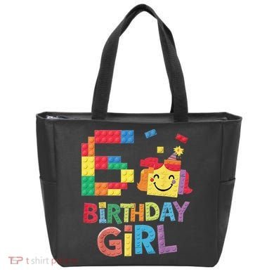 Master Builder 6th Birthday Girl 6 Year Old Brick Blocks Bag