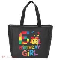 Master Builder 6th Birthday Girl 6 Year Old Brick Blocks Tote Bag thumb 0