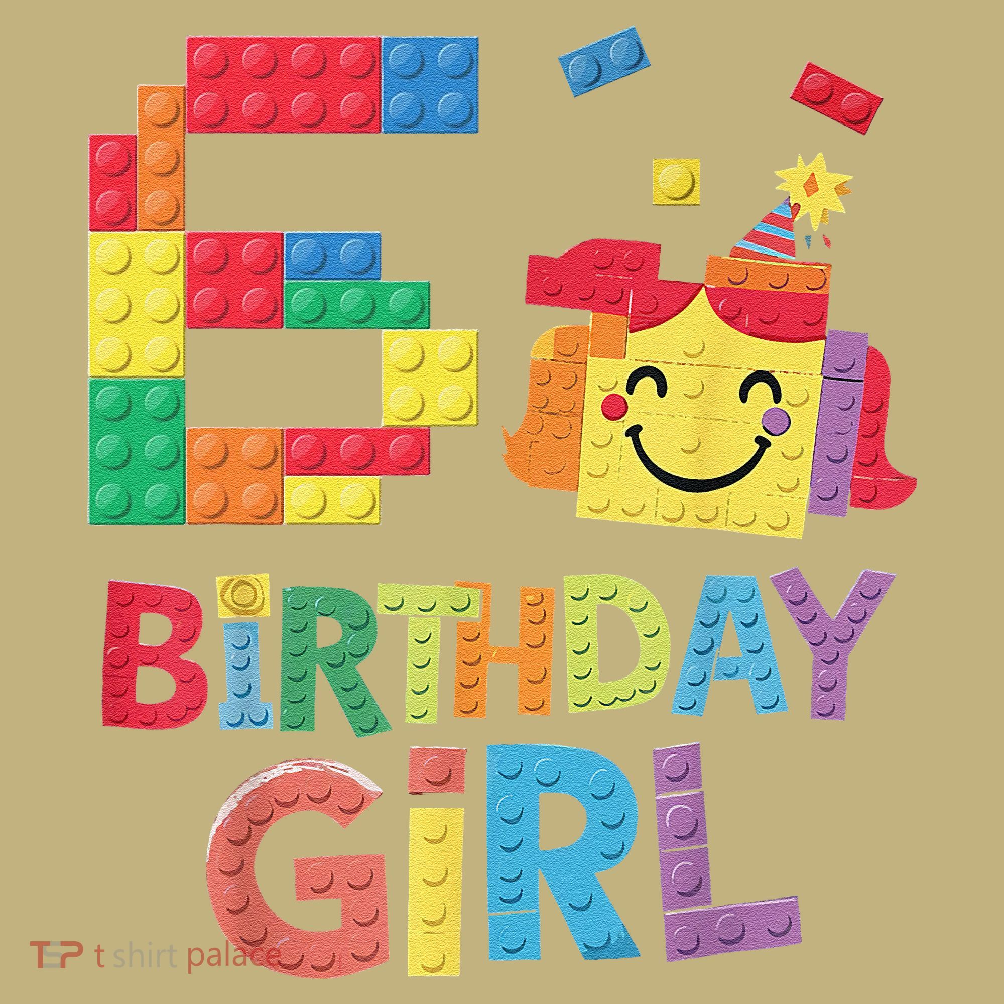 Master Builder 6th Birthday Girl 6 Year Old Brick Blocks Hoodie