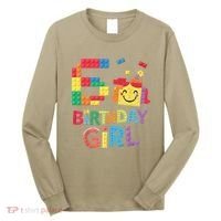 Master Builder 6th Birthday Girl 6 Year Old Brick Blocks Long Sleeve Shirt thumb 0