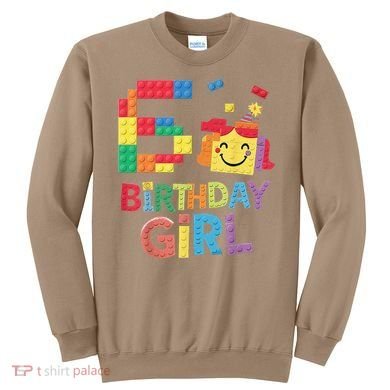 Master Builder 6th Birthday Girl 6 Year Old Brick Blocks Sweatshirt