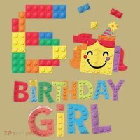 Master Builder 6th Birthday Girl 6 Year Old Brick Blocks Mousepad thumb 1