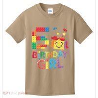 Master Builder 6th Birthday Girl 6 Year Old Brick Blocks Kids T-Shirt thumb 0