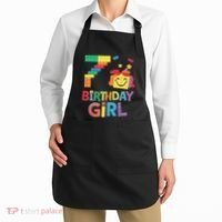 Master Builder 7th Birthday Girl 7 Year Old Brick Blocks Apron thumb 2