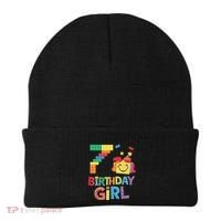 Master Builder 7th Birthday Girl 7 Year Old Brick Blocks Beanie thumb 0