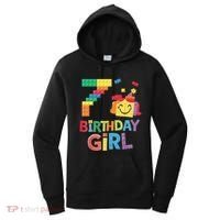 Master Builder 7th Birthday Girl 7 Year Old Brick Blocks Women's Hoodie thumb 0