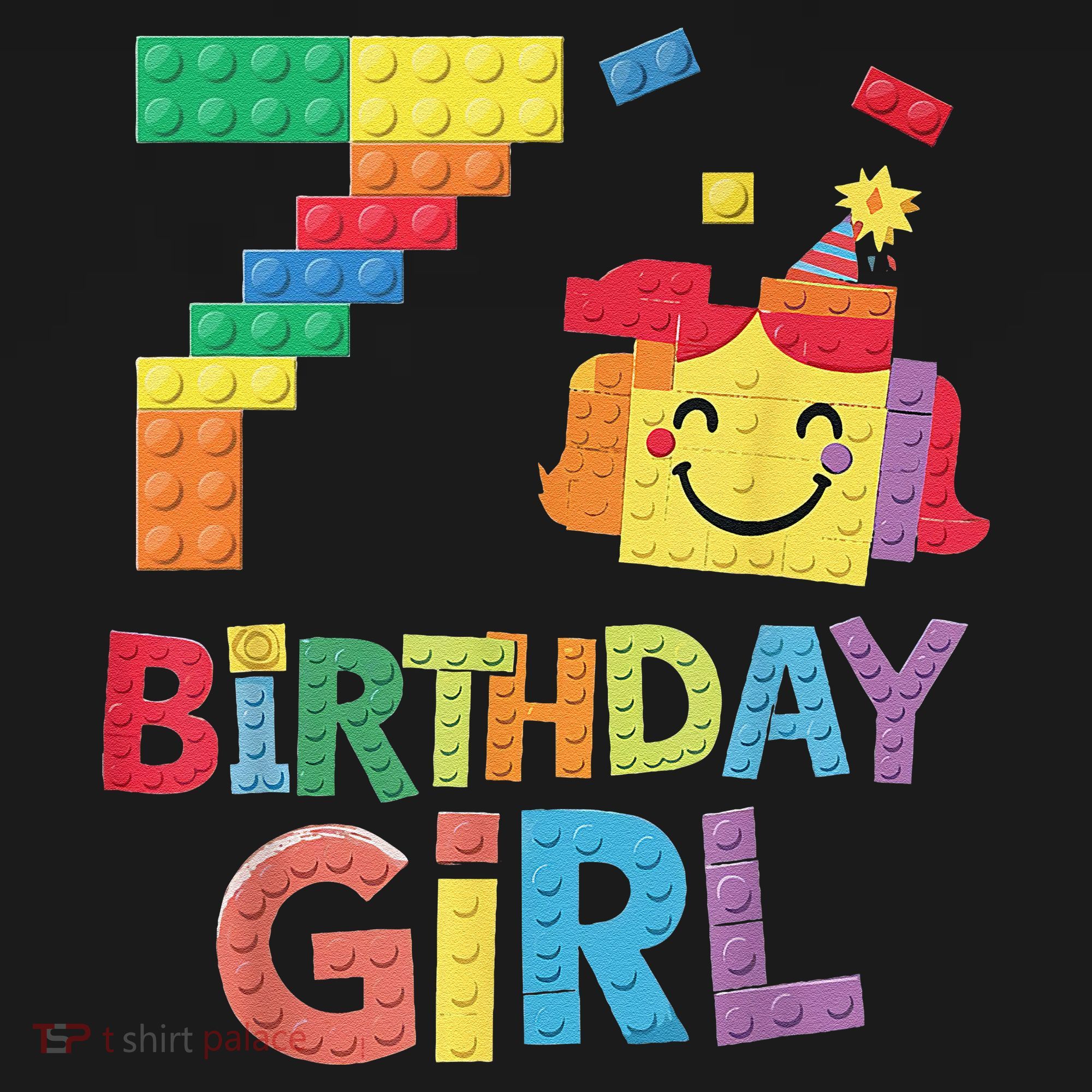 Master Builder 7th Birthday Girl 7 Year Old Brick Blocks Baby Bodysuit