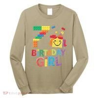 Master Builder 7th Birthday Girl 7 Year Old Brick Blocks Long Sleeve Shirt thumb 0