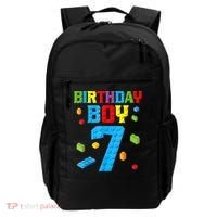 Master Builder 7th Birthday Boy 7 Seven Year Building Bricks Backpack thumb 0