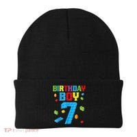 Master Builder 7th Birthday Boy 7 Seven Year Building Bricks Beanie thumb 0