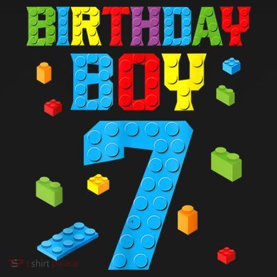 Master Builder 7th Birthday Boy 7 Seven Year Building Bricks Ornament