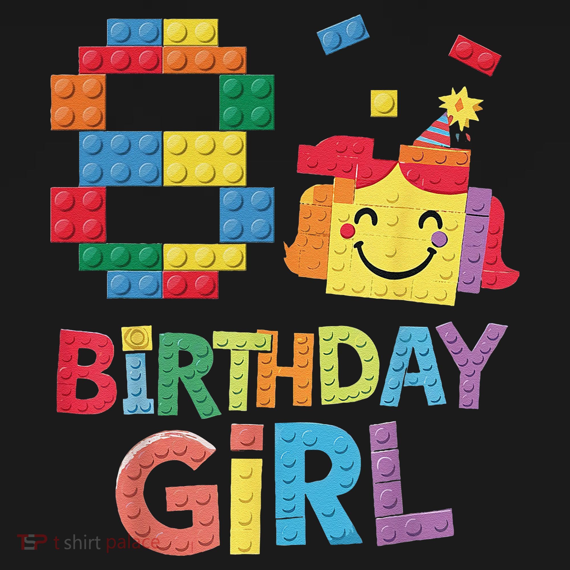 Master Builder 8th Birthday Girl 8 Year Old Brick Blocks Pajama Set