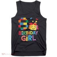 Master Builder 8th Birthday Girl 8 Year Old Brick Blocks Tank Top thumb 0