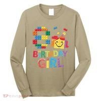 Master Builder 8th Birthday Girl 8 Year Old Brick Blocks Long Sleeve Shirt thumb 0