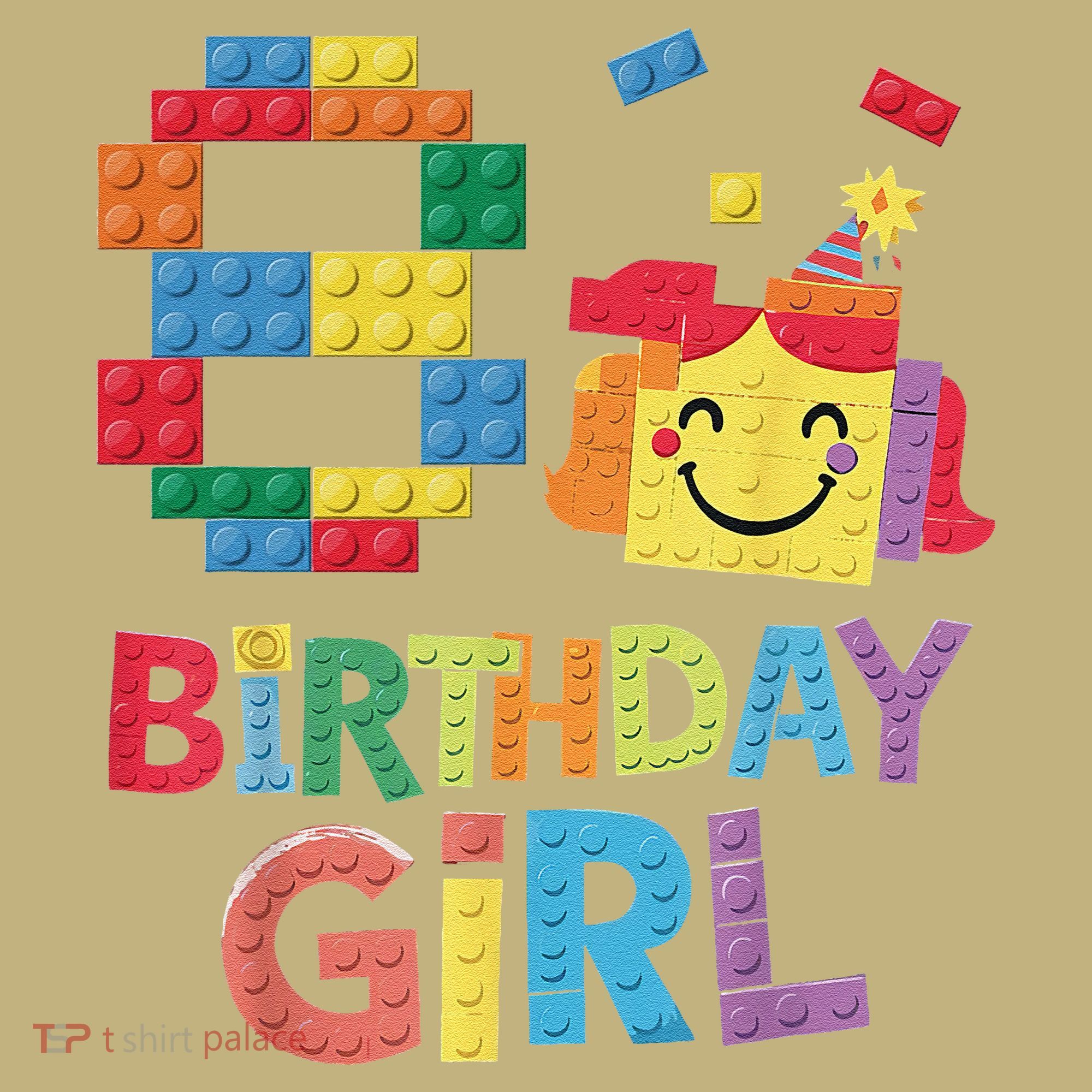 Master Builder 8th Birthday Girl 8 Year Old Brick Blocks Sweatshirt