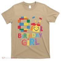 Master Builder 8th Birthday Girl 8 Year Old Brick Blocks T-Shirt thumb 0