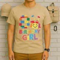 Master Builder 8th Birthday Girl 8 Year Old Brick Blocks T-Shirt thumb 6