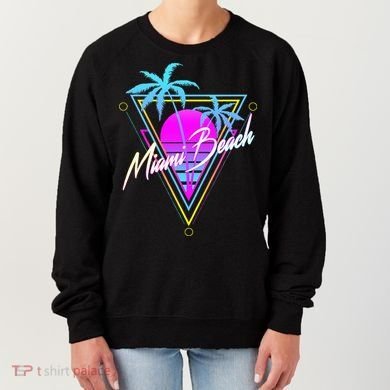 Miami Beach 80s Beach Souvenir Women's Sweatshirt