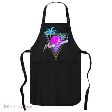 Miami Beach 80s Beach Souvenir Apron