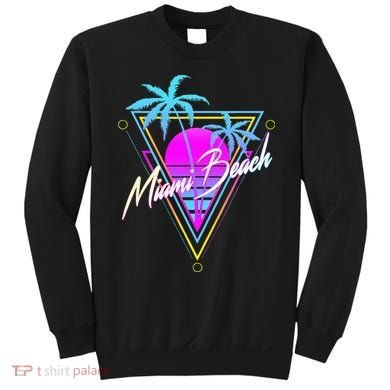 Miami Beach 80s Beach Souvenir Sweatshirt