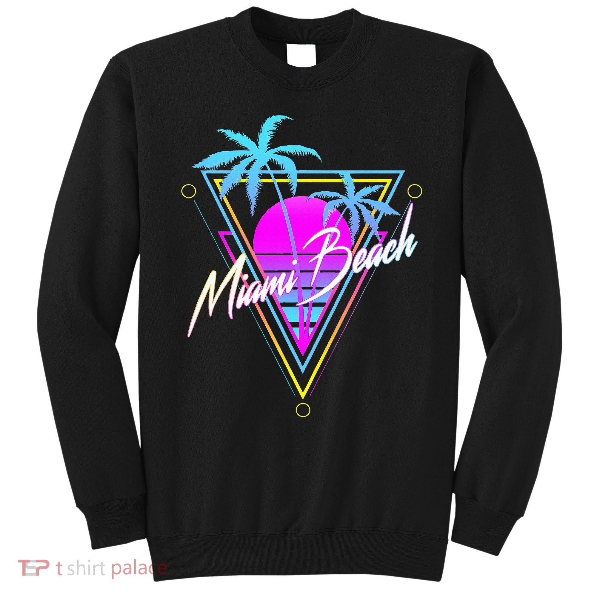 Miami Beach 80s Beach Souvenir Sweatshirt