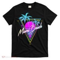 Miami Beach 80s Beach Souvenir T-Shirt thumb 0