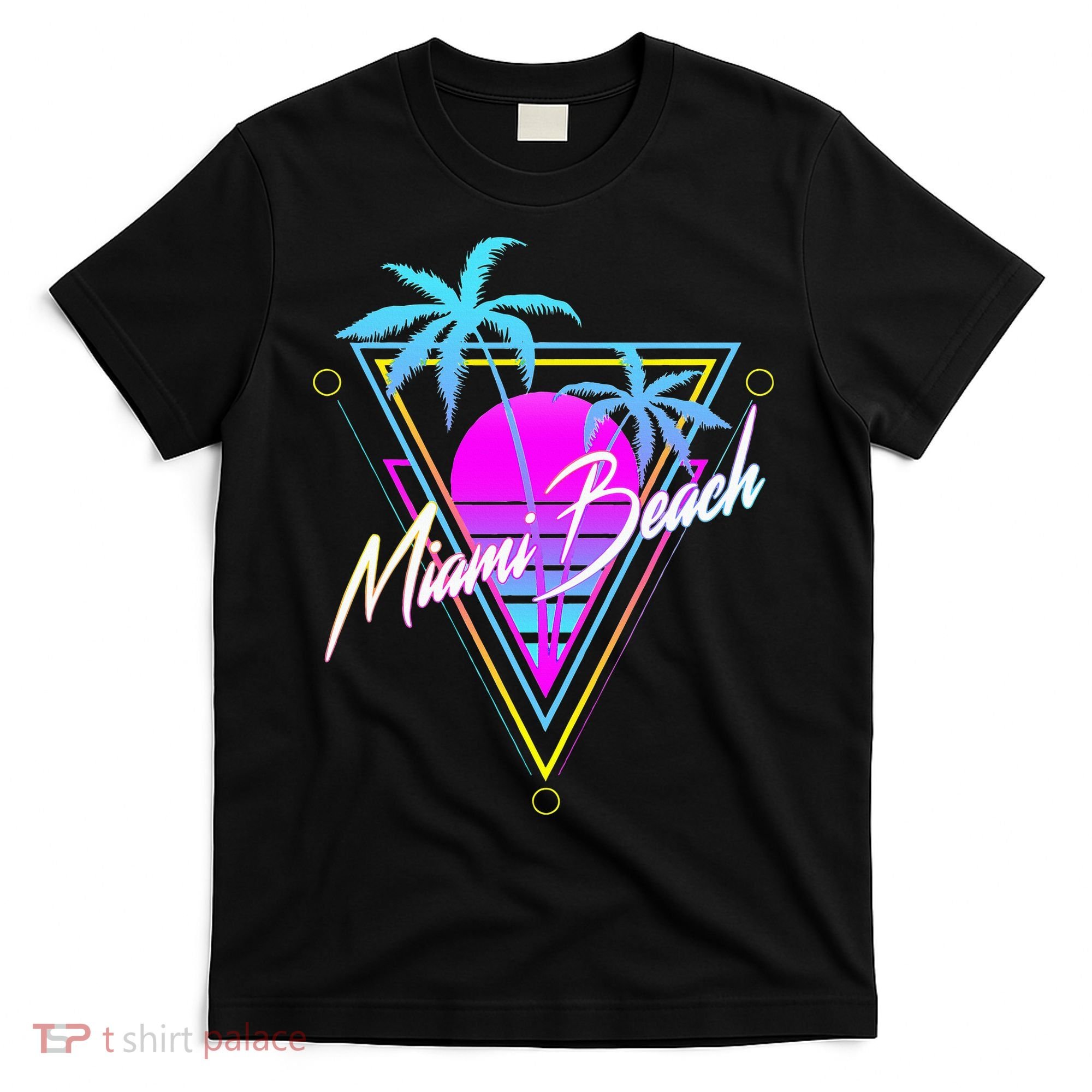Miami Beach 80s Beach Souvenir T-Shirt