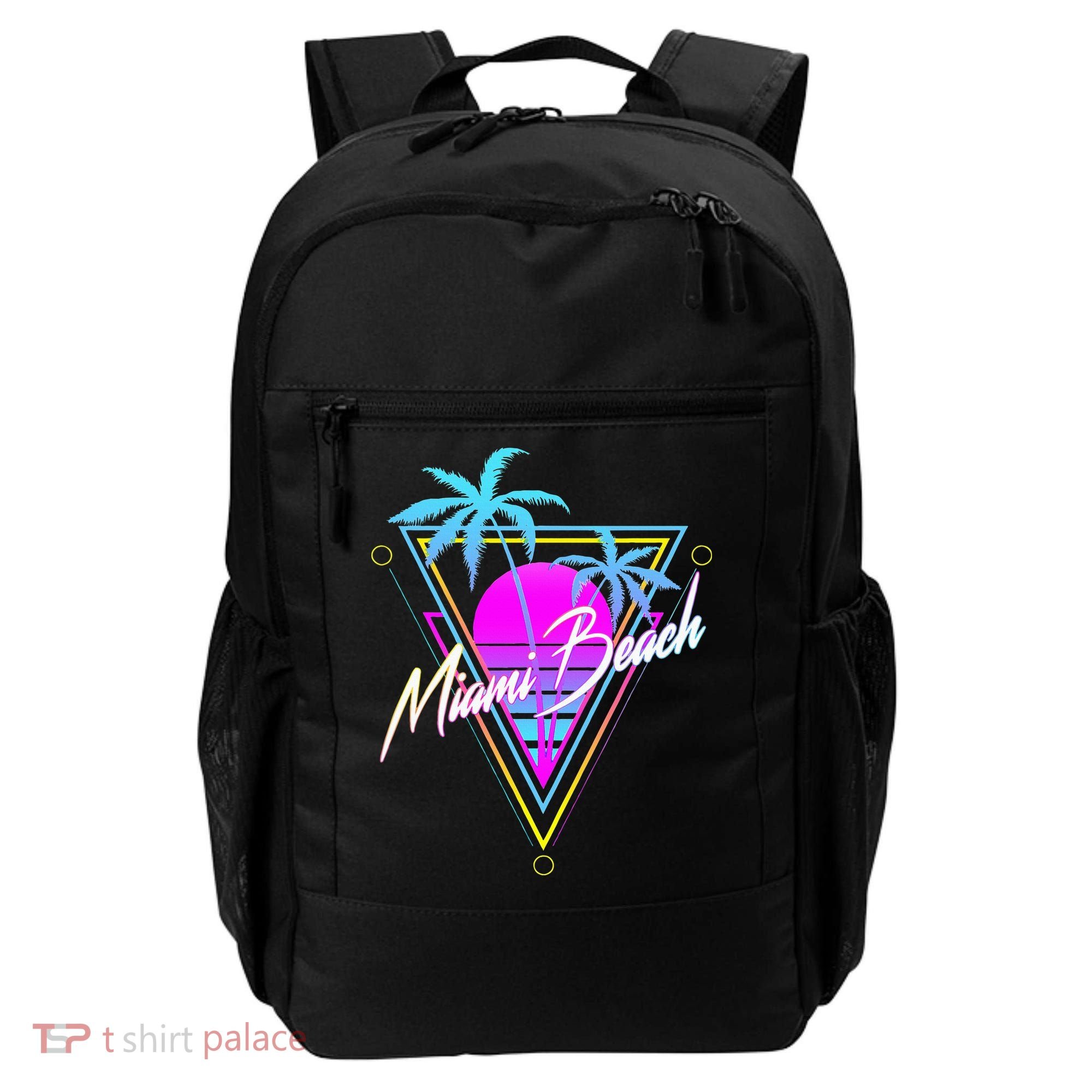 Miami Beach 80s Beach Souvenir Backpack