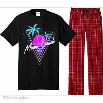 Miami Beach 80s Beach Souvenir Pajama Set