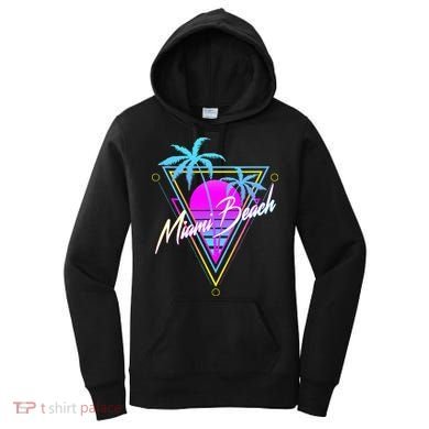 Miami Beach 80s Beach Souvenir Women's Hoodie
