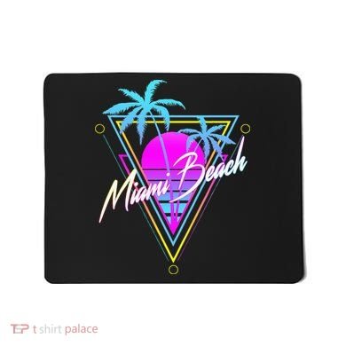 Miami Beach 80s Beach Souvenir Mousepad
