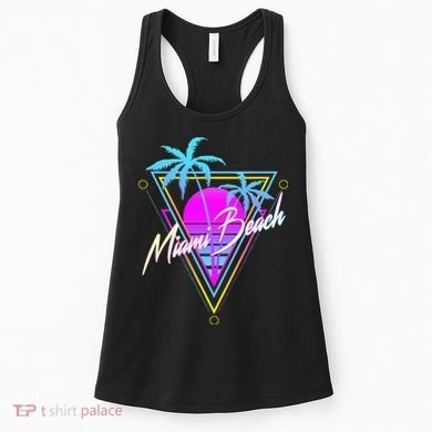 Miami Beach 80s Beach Souvenir Women's Tank Top