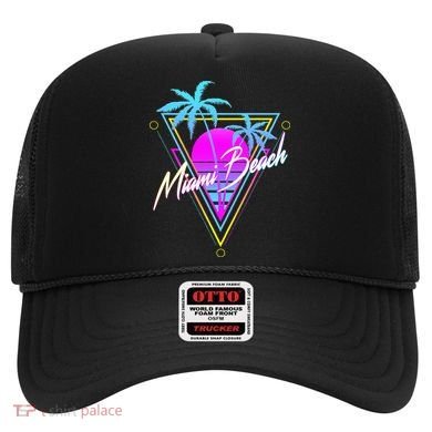 Miami Beach 80s Beach Souvenir Hat