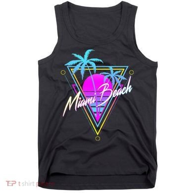 Miami Beach 80s Beach Souvenir Tank Top