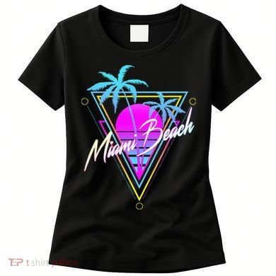 Miami Beach 80s Beach Souvenir Women's T-Shirt
