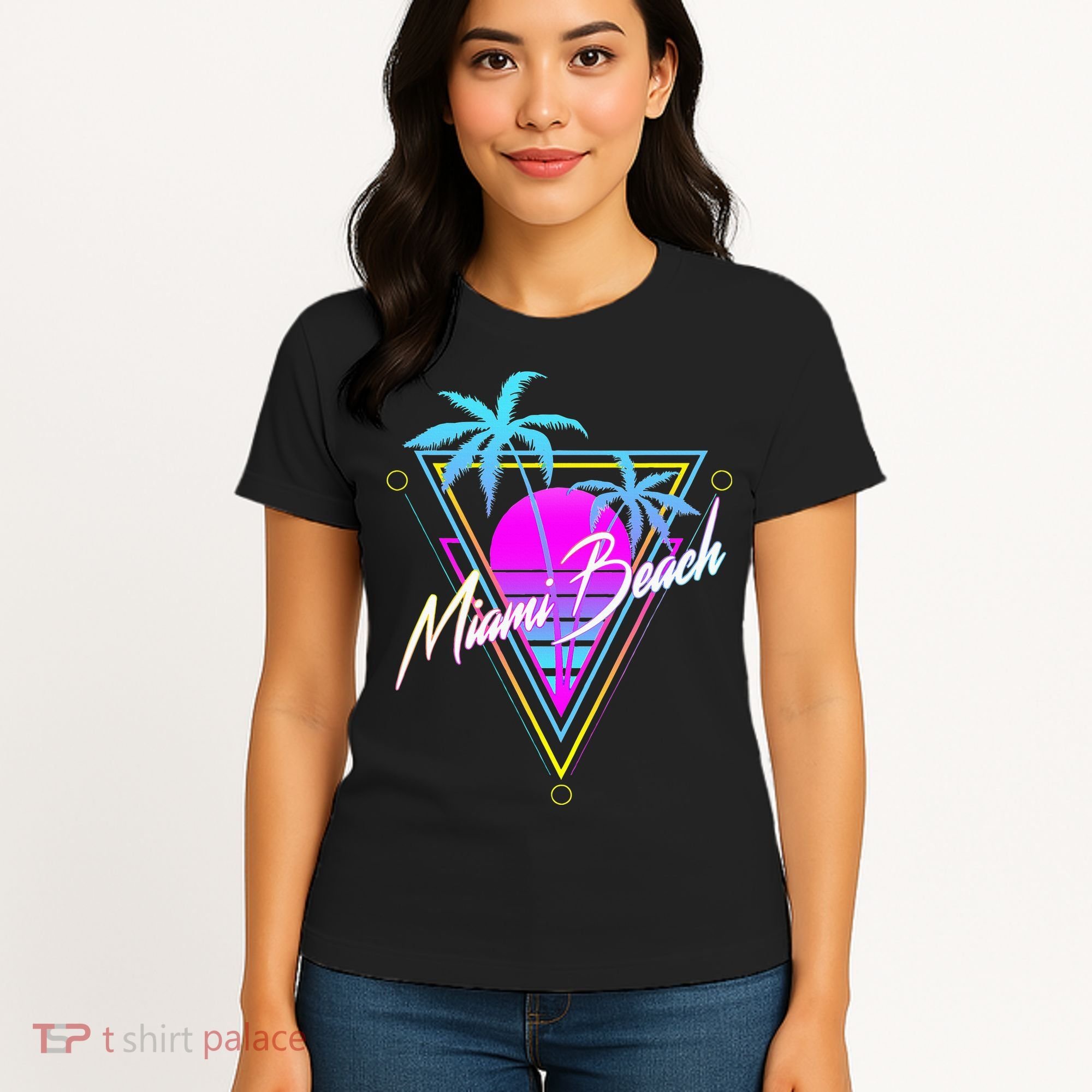 Miami Beach 80s Beach Souvenir Women's T-Shirt
