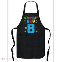 Master Builder 8th Birthday Boy 8 Eight Year Building Bricks Apron thumb 0