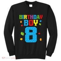 Master Builder 8th Birthday Boy 8 Eight Year Building Bricks Sweatshirt thumb 0